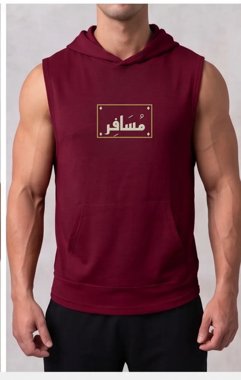 Nameplate Sleeveless Hoodie